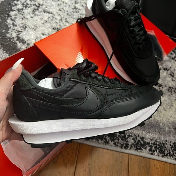 Sacai x Nike LD Waffle Black Nylon - Picture 2 of 11